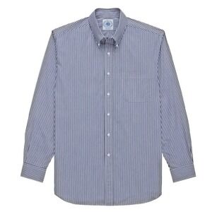 J. Press Button Down Oxford Shirt Men Medium 100% Cotton Blue Stripe Made in USA